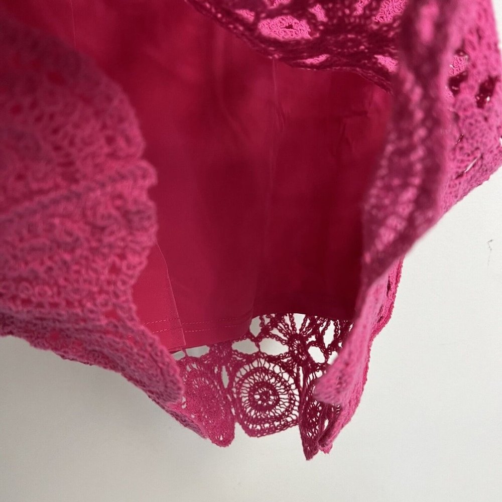 Caroline Constas Pink Crochet Top and Skirt Set - Picture 12 of 12